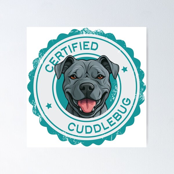 Item preview, Copy of Pitbull - Blue Gray - 'Cuddlebug' designed and sold by wotsthis.