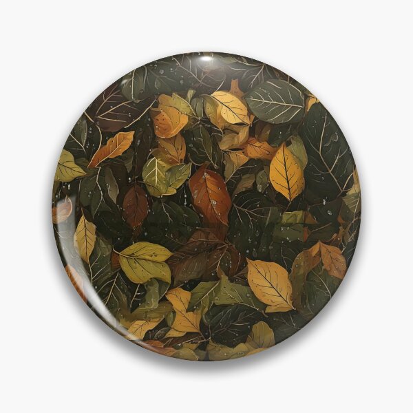 Item preview, Camouflage wet leaves pattern inspired by rain designed and sold by Designbes.