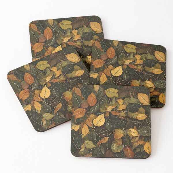 Item preview, Camouflage wet leaves pattern inspired by rain designed and sold by Designbes.