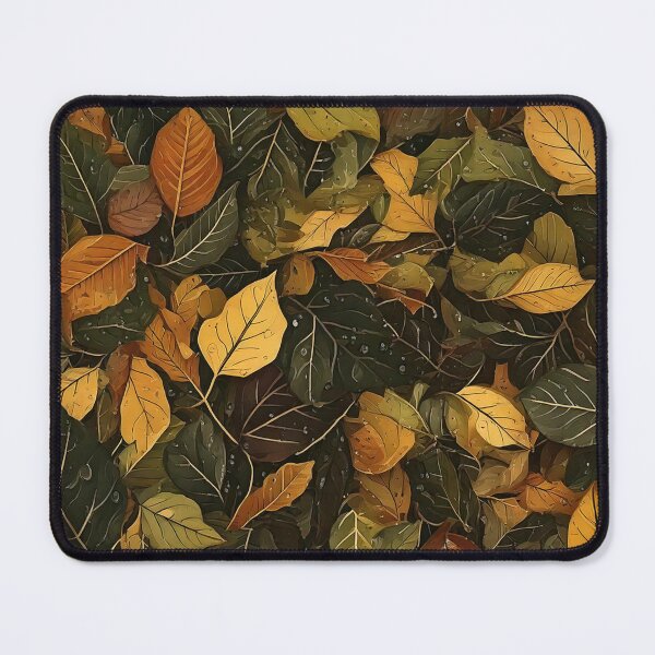 Item preview, Camouflage wet leaves pattern inspired by rain designed and sold by Designbes.
