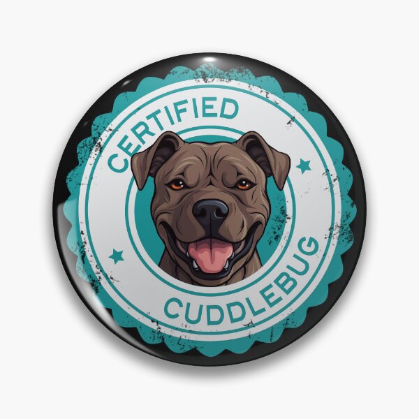 Item preview, Pitbull - Chocolate - 'Cuddlebug' designed and sold by wotsthis.