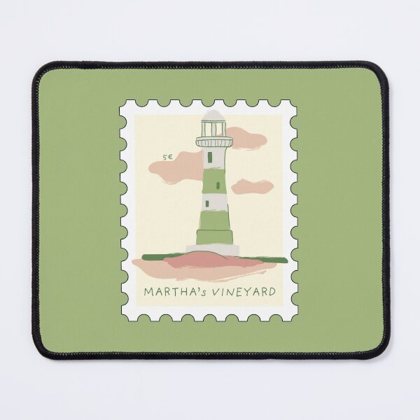 Item preview, Martha’s Vineyard Lighthouse Travel Stamp  designed and sold by Stickers by @molllyclare.