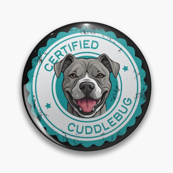 Item preview, Pitbull - Silver Gray - 'Cuddlebug' designed and sold by wotsthis.