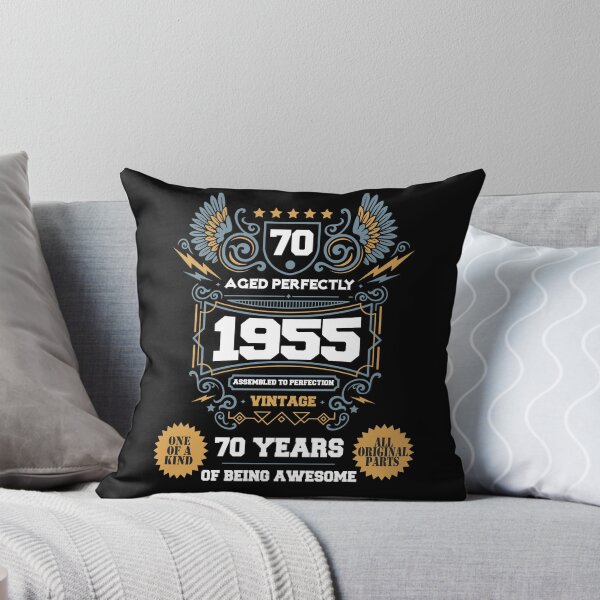 Item preview, Vintage Aged Perfectly Awesome Since 1955 Legend, Limited Edition, 70th Birthday, Assembled to perfection, Legend is Born, 70 years of being awesome, One of a kind Birthday designed and sold by DjenShop.