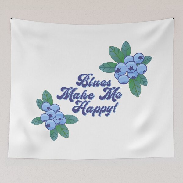Item preview, Blues Make Me Happy designed and sold by LearnDirt.