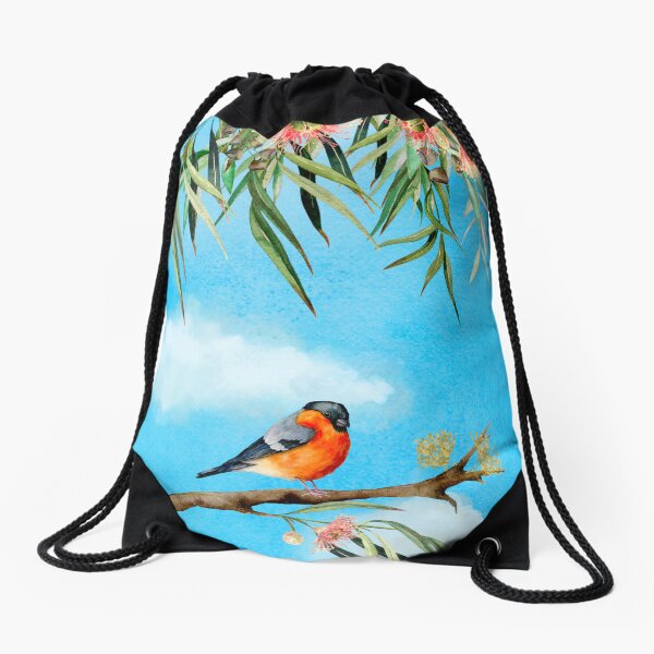 Aperçu de l'œuvre Oiseau dans un gommier créée et vendue par EmilyRuysArt.