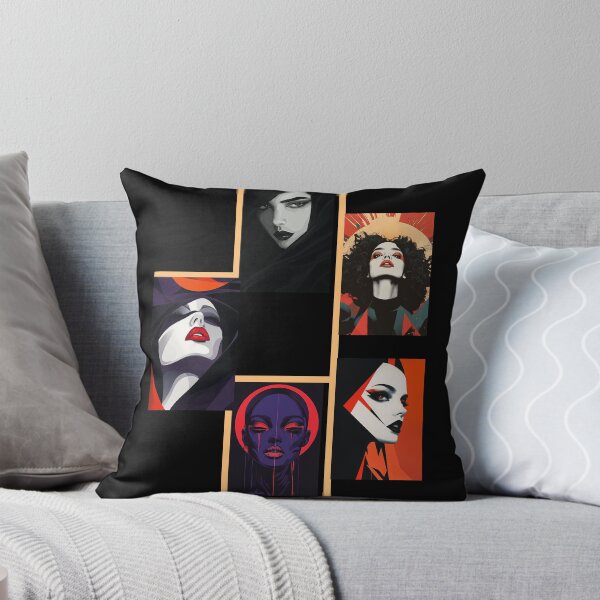 Item preview, Pop Art 80's Shower Curtain, Patrick Nagel Style, Pop Art designed and sold by Art.Fusion.Studio.