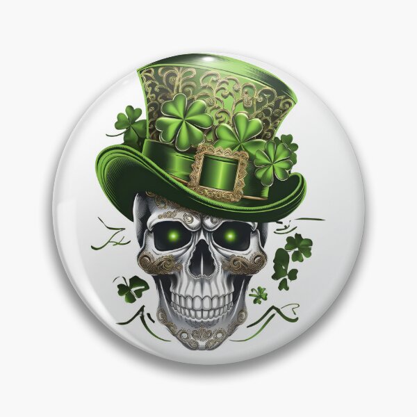 Item preview, Lucky Skull – St. Patrick’s Day Gothic Art designed and sold by SalahuTheBoss.