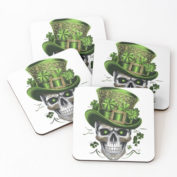 Item preview, Lucky Skull – St. Patrick’s Day Gothic Art designed and sold by SalahuTheBoss.