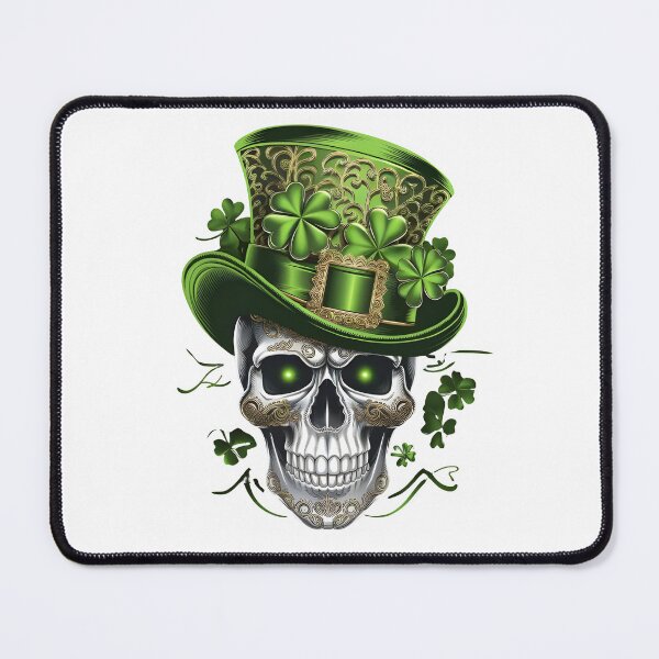 Item preview, Lucky Skull – St. Patrick’s Day Gothic Art designed and sold by SalahuTheBoss.