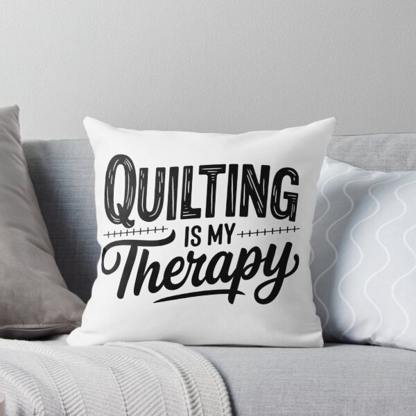 Item preview, Quilting Is My Therapy Funny Quilter designed and sold by Cheerhub.