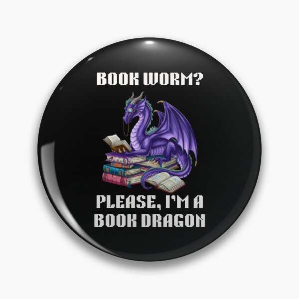 Item preview, I'm Not A Bookworm I'm A Book Dragon Fantasy designed and sold by Cheerhub.