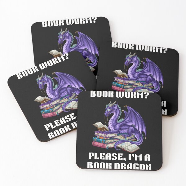 Item preview, I'm Not A Bookworm I'm A Book Dragon Fantasy designed and sold by Cheerhub.