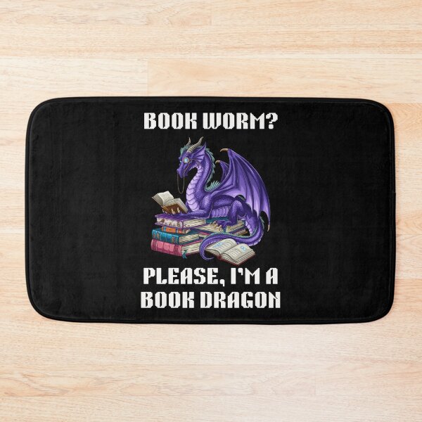 Item preview, I'm Not A Bookworm I'm A Book Dragon Fantasy designed and sold by Cheerhub.