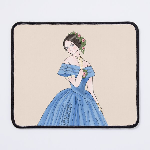 Item preview, Historical Costume 1840s Watercolor Fashion Illustration 1 designed and sold by MariOyama.