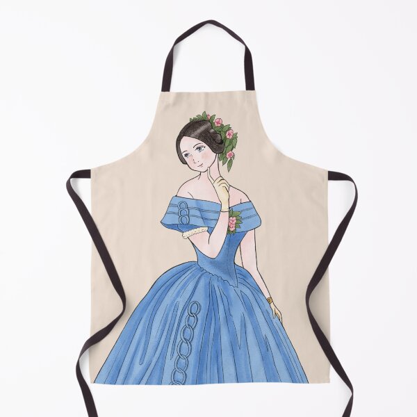 Item preview, Historical Costume 1840s Watercolor Fashion Illustration 1 designed and sold by MariOyama.