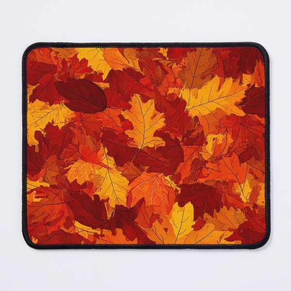Item preview, Fiery autumn camouflage leaves designed and sold by Designbes.