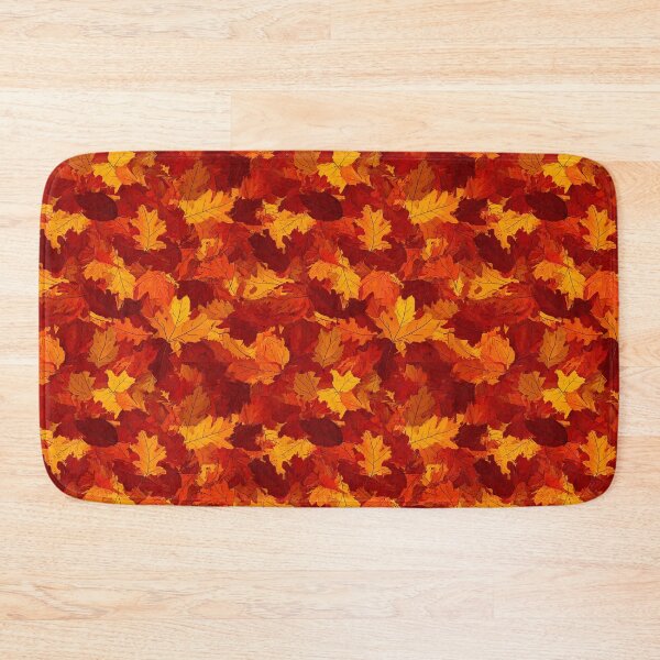 Item preview, Fiery autumn camouflage leaves designed and sold by Designbes.