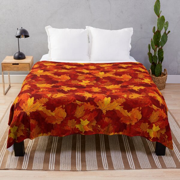 Item preview, Fiery autumn camouflage leaves designed and sold by Designbes.