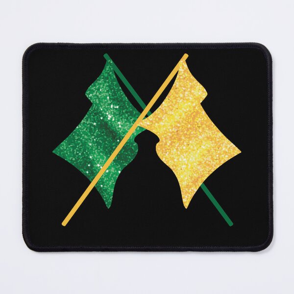Item preview, Green and Yellow Color Guard Flags designed and sold by tryinart.