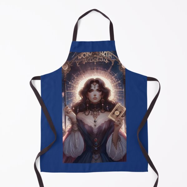 Item preview, AI generated High Priestess Tarot Card No.4 designed and sold by DreamagineArtDesign.
