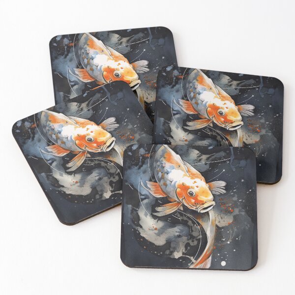 Artikelvorschau, Koi-Fisch-Aquarell-Malerei entworfen und verkauft von prettykaler.