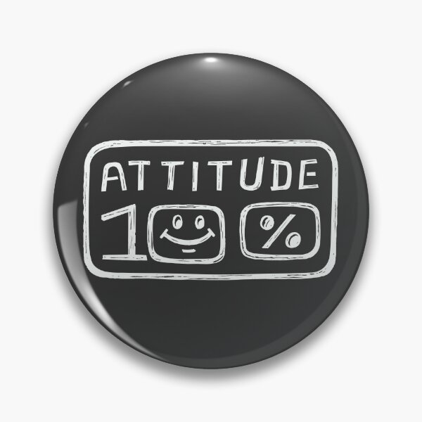 Item preview, Attitude 100% Hundred Percent White Hand Drawn Expression in Old Retro Art Style designed and sold by Wiggly Lines.