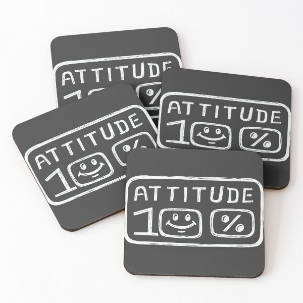 Item preview, Attitude 100% Hundred Percent White Hand Drawn Expression in Old Retro Art Style designed and sold by Wiggly Lines.