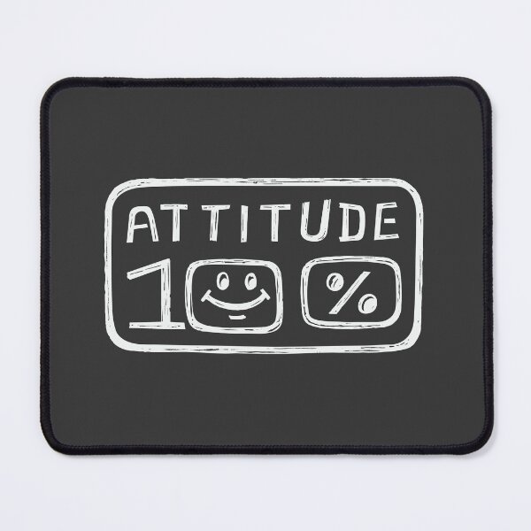 Item preview, Attitude 100% Hundred Percent White Hand Drawn Expression in Old Retro Art Style designed and sold by Wiggly Lines.