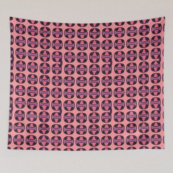 Item preview, Pink and purple thatch pattern designed and sold by HydrangeaDelMar.