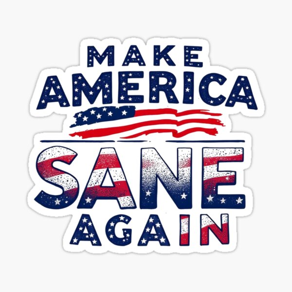Item preview, Make America Sane Again | Patriotic Political Design designed and sold by sinfulchicken.