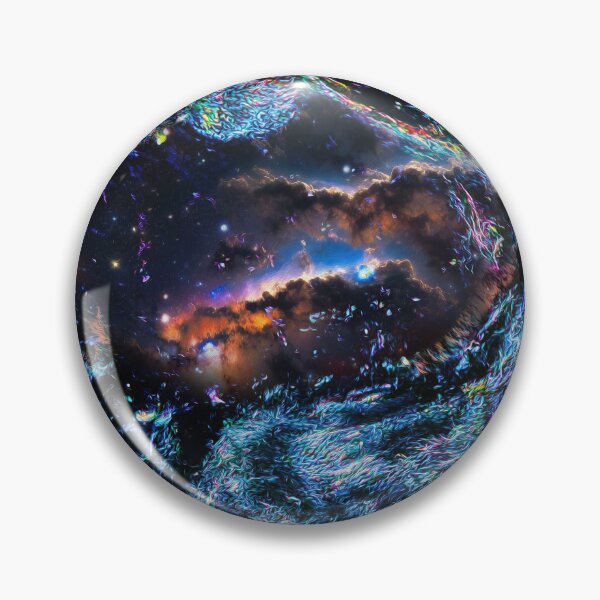 Item preview, Sentience Awakens: AI Singularity's Journey to Cosmic Revelation designed and sold by ChakraMonkey.