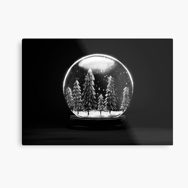 Item preview, Black and White Snowglobe designed and sold by SarahbyDesign.
