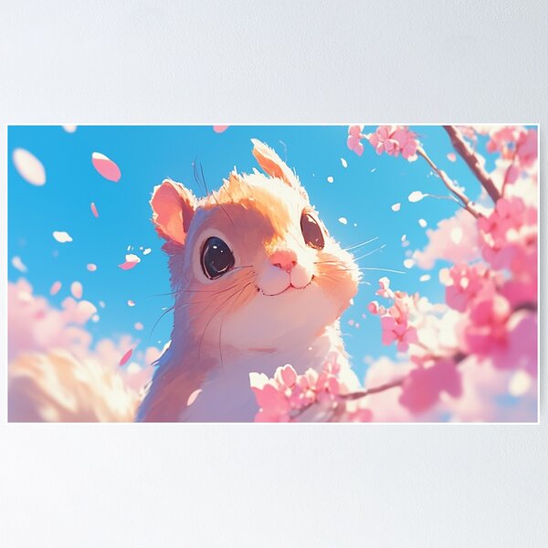 Item preview, Squirrels rejoice in spring designed and sold by Mikan2500.