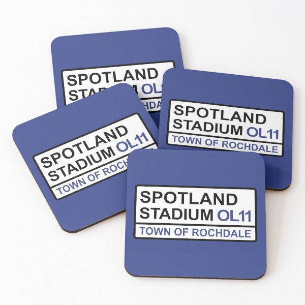 Artikelvorschau, Ikonisches Straßenschild des Rochdale Spotland Stadium entworfen und verkauft von DelfDesign.