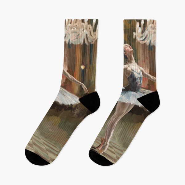 Item preview, Graceful Ballerina – Dance Hall Painting Inspired by Degas designed and sold by CARRAANN.
