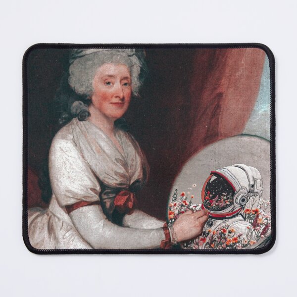 Item preview, Embroidered Astronaut Painting designed and sold by Dani Moffet.