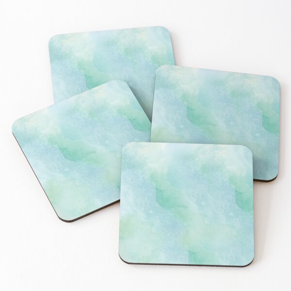 Item preview, Ocean Mist Green Blue Watercolour Pattern  designed and sold by Y2Kcreates.