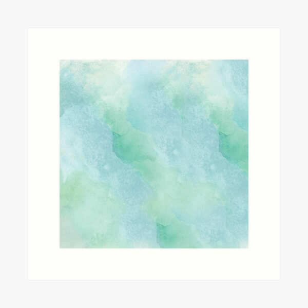 Item preview, Ocean Mist Green Blue Watercolour Pattern  designed and sold by Y2Kcreates.