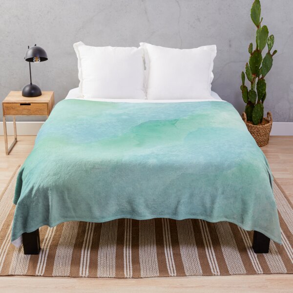 Item preview, Ocean Mist Green Blue Watercolour Pattern  designed and sold by Y2Kcreates.