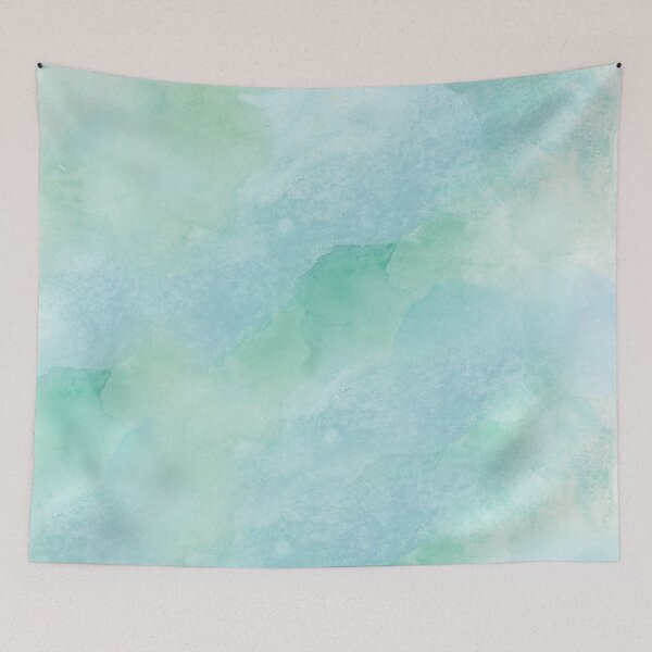 Item preview, Ocean Mist Green Blue Watercolour Pattern  designed and sold by Y2Kcreates.