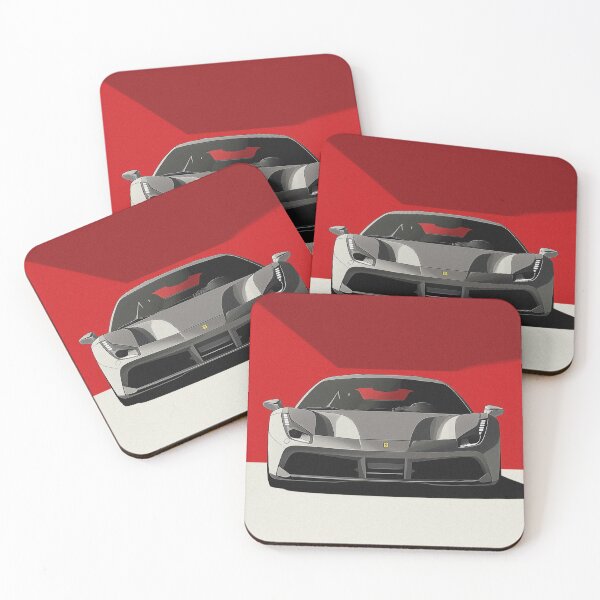 Item preview, Ferrari 488 GTB illustration designed and sold by NiceGoodBetter.
