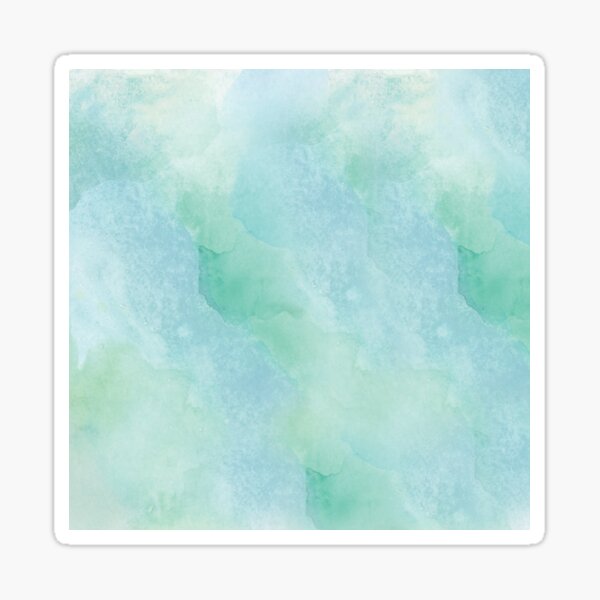 Item preview, Ocean Mist Green Blue Watercolour Pattern  designed and sold by Y2Kcreates.