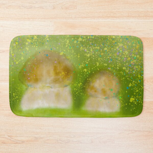 Item preview, Mushrooms at twilight in the peaceful woodland designed and sold by greenPQBstudio.