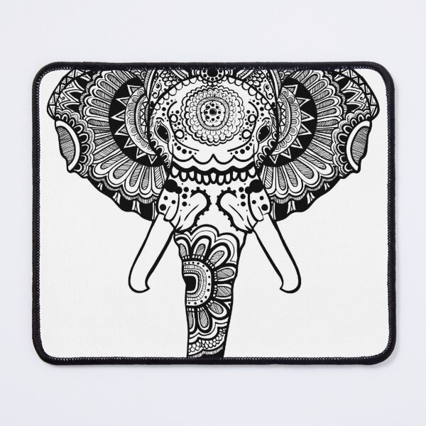 Item preview, Elephant mandala sticker designed and sold by DesignPMG.