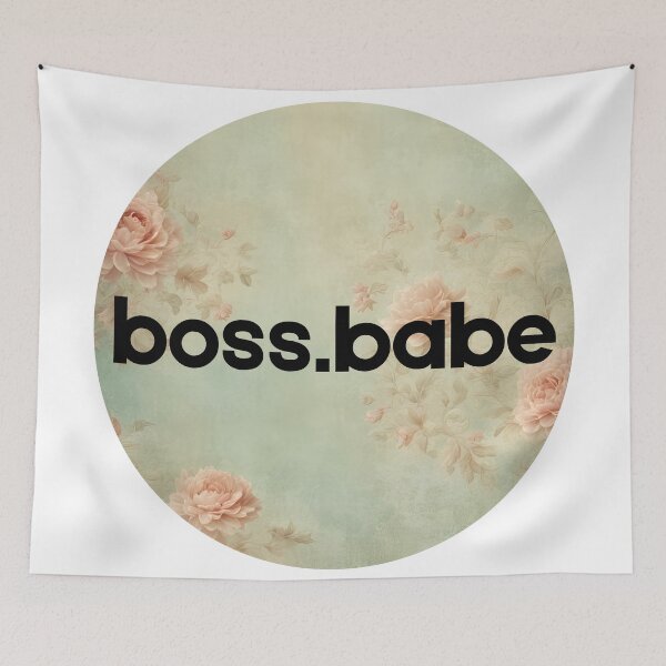 Artikelvorschau, Vintage Blumen Boss Babe entworfen und verkauft von MegaTStudio.