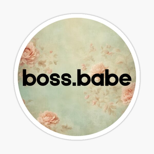 Item preview, Vintage Floral Boss Babe designed and sold by MegaTStudio.