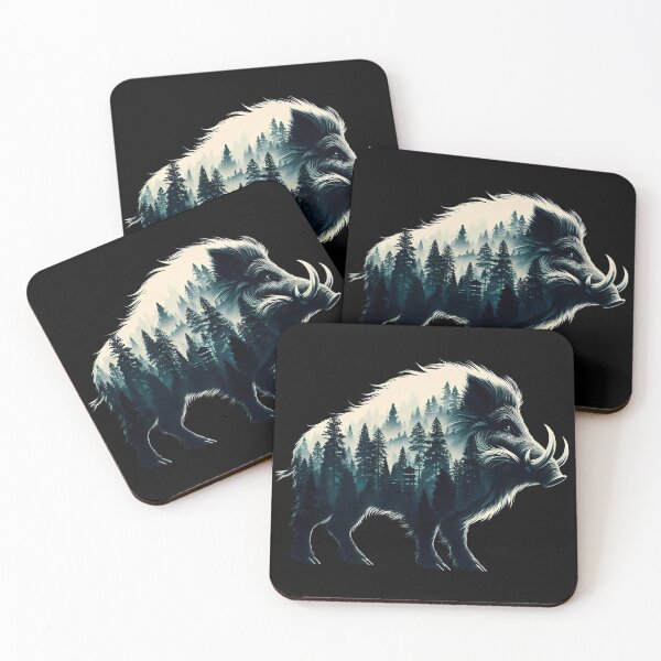 Item preview, Wild Boar designed and sold by Funny Vintage Stickers And T-Shirts.