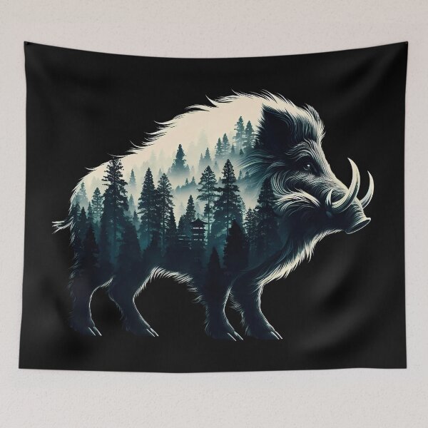Item preview, Wild Boar designed and sold by Funny Vintage Stickers And T-Shirts.