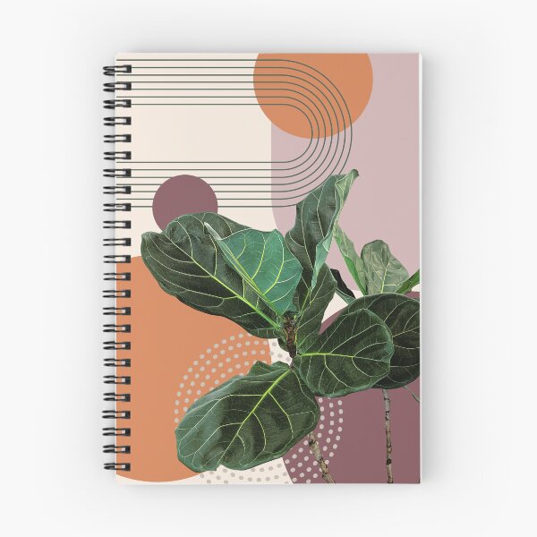 Item preview, Abstract modern botanical art , ficus lyrata designed and sold by Green Plantessa.